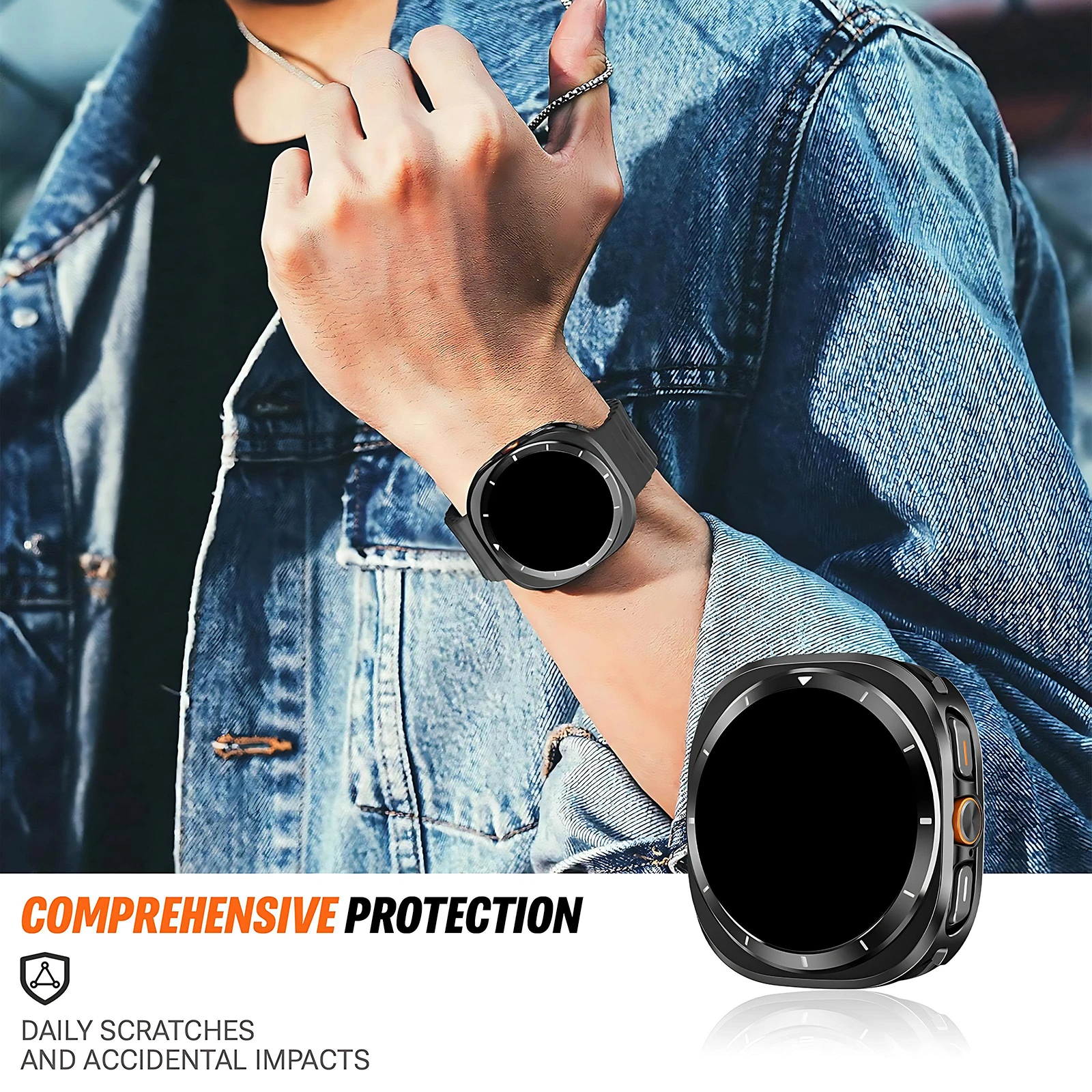 Enhanced Protective Metal Case for Samsung Galaxy Ultra Watch - No Screen Film Included