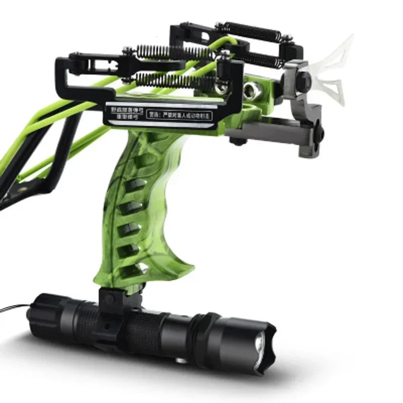 Powerful Laser Slingshot with Arrow Clip, Hunting Catapult, Fishing Slingshot, Crossbow Shooting, Steel Balls