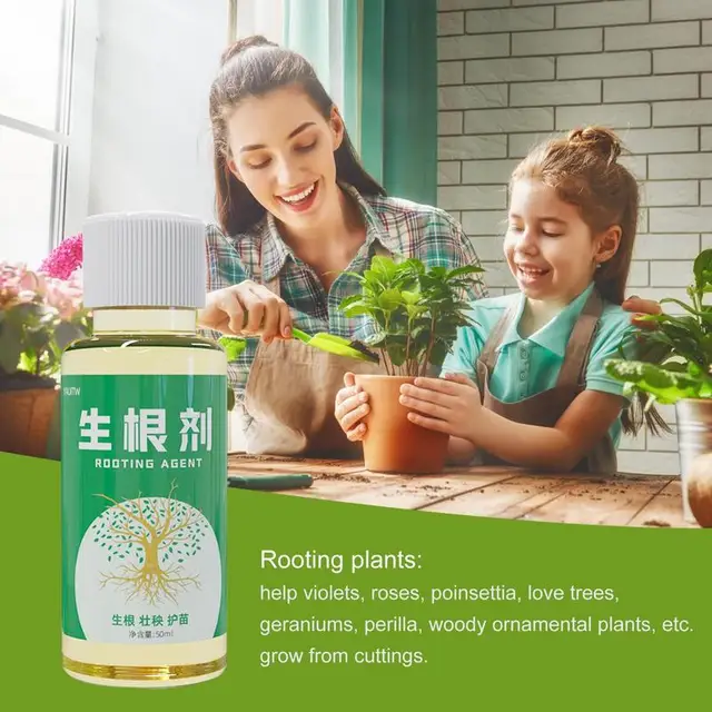 Gyökérhormonok 50 Ml -Es Transzplantációs Műtrágya Erős Hajtás Vetőmag -Ágens Folyékony Gyökér Növekedési Hormonok Növényi És Fa Vágáshoz - Image 3