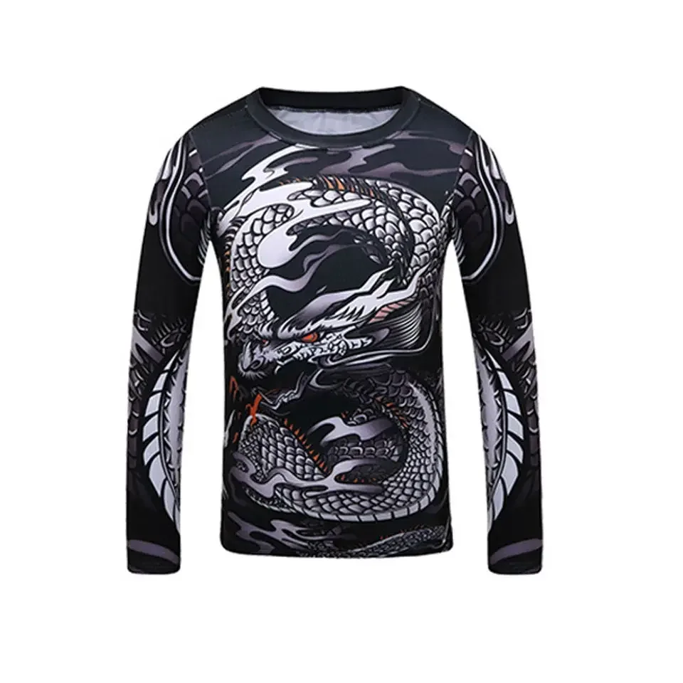 Sports Apparel Snake Kids jiu jitsu MMA T-shirt+Pant Bjj Rashguard KickBoxing Set Boy Children Muay Thai Shorts MMA Clothing Compression Tights