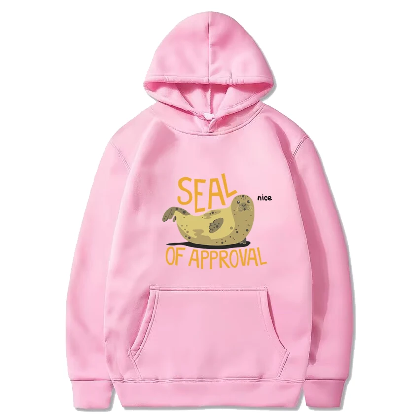 Seal of Approval Graphics hoodie Men Women Harajuku Fashion Streetwear Long Sleeve Sweatshirt High Quality 2024 Fleece Hoodies
