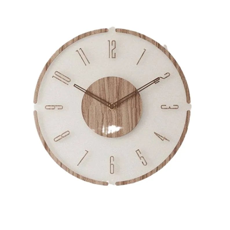 Creative transparent floating digital wall clock modern home decoration wall clock background