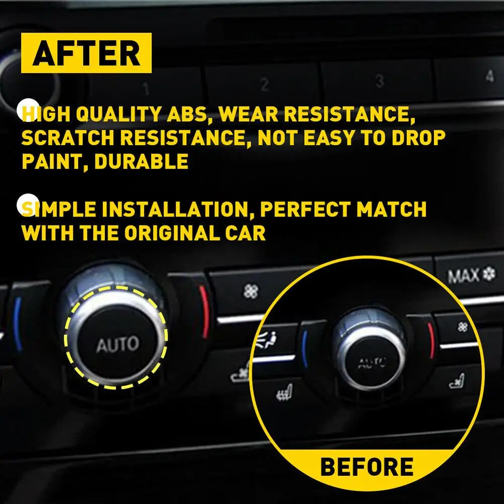 Car Air Conditioner Climate Control Button Knob Switch Cover Parts Compatible For Bmw 5 6 7 Series X5 X6