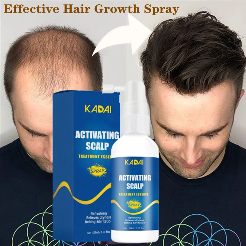 Powerful Hair Growth Serum Spray Anti Hair Loss Essence Oil Fast Growing Treatment Hair Roots Regrowth Hair For Men Women