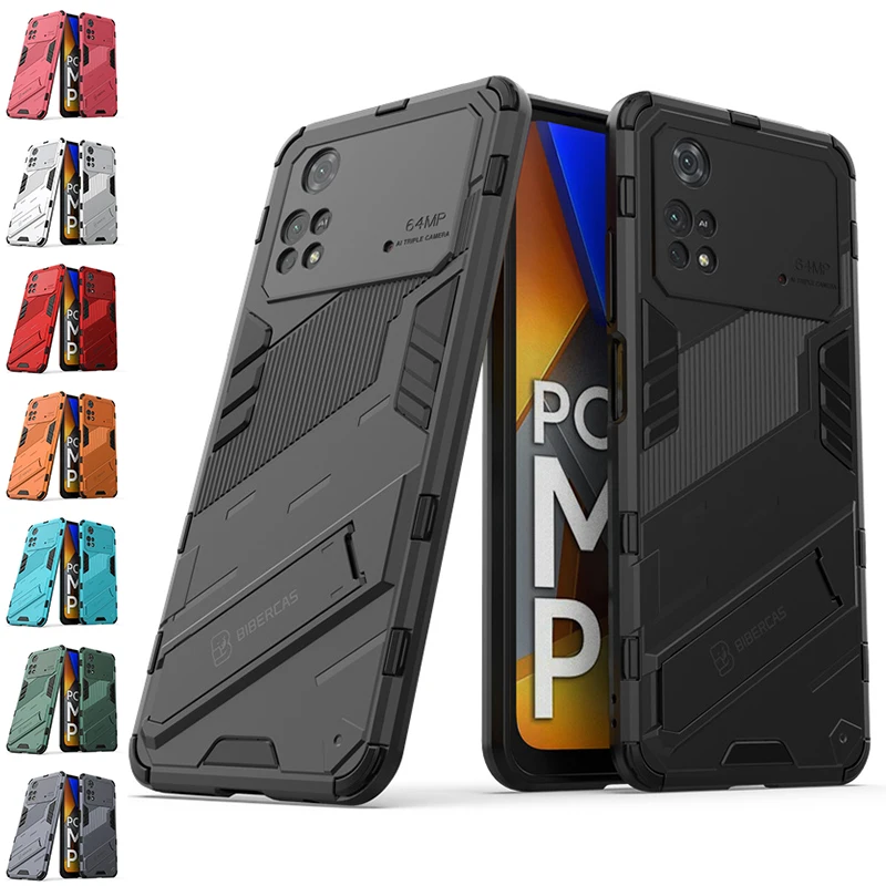 Per Xiaomi Poco M4 Pro 4G Custodia Cover Per Poco M4 Pro 4G Cavalletto Pc Custodia Antiurto Per Poco F3 X3 X4 M3 M4 Pro Fundas