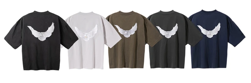 YZY DOVE: Kanye West Streetwear Pigeon Print Tee - true-deals-club