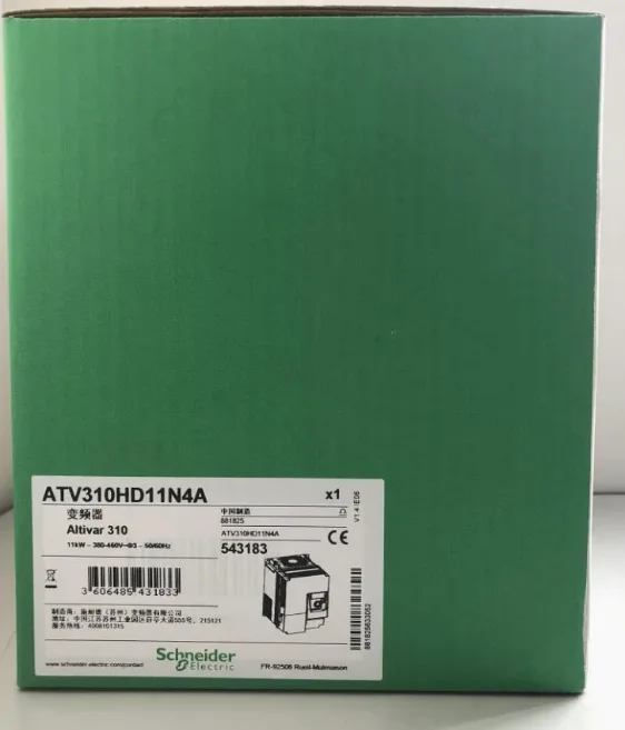 ATV310HD11N4A 가변 속도 드라이브 ATV310, 11 kW, 15 hp, 380...460 V, 3상, 필터 없음