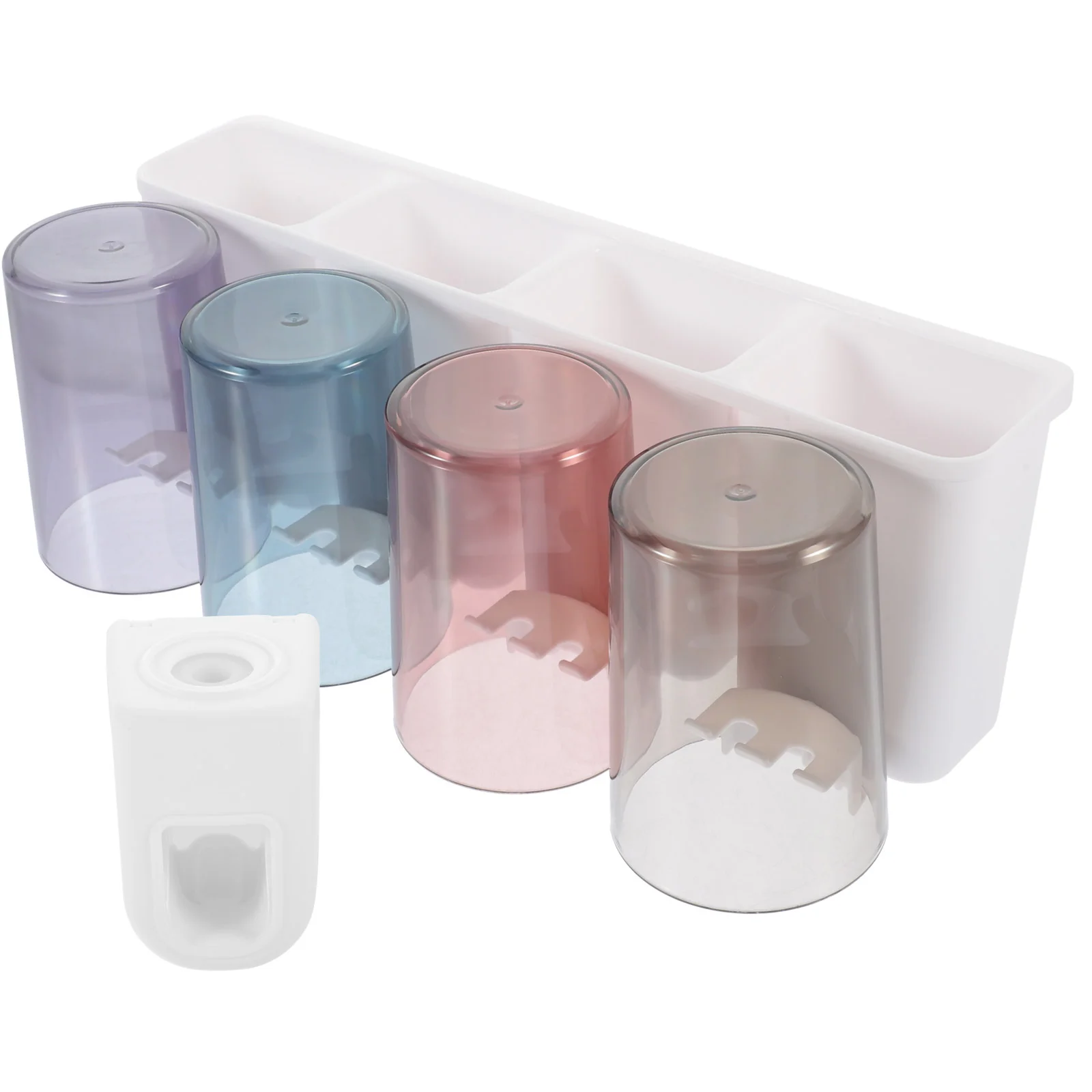 

1 Set of Multi-functional Toothbrush Mouth Cup Toothpaste Storage Holder Toothbrush Bracket