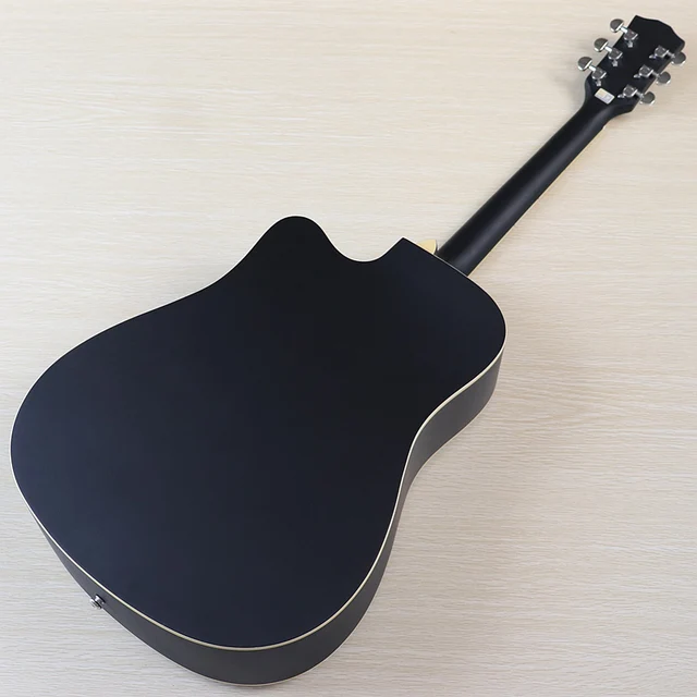 Folk Guitar Electric Acoustic Guitar Thin Body Guitar Folk Electric Guitar  40inch Acoustic Electric Guitar Free Bag Accessory