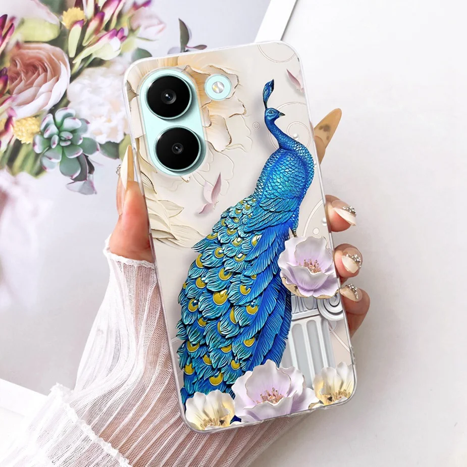 Colorful Flowers Painted Soft Slim Phone Case Cover