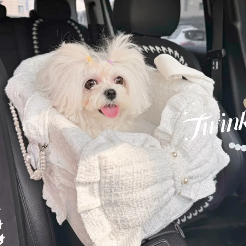 Luxury Handmade Pet Bag Carrier for Dog Cat Dog Car Seat Universal Pet Items for Tea Cup Teddy Yorkshire Sweet Bed Travle