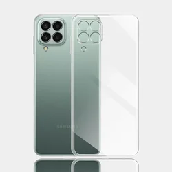 Premium Silicone Soft Transparent Phone Case for Samsung Galaxy M Series (Clear)