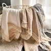 Cotton Muslin Swaddle Blankets for Newborn Baby Tassel Receiving Blanket New Born Swaddle Wrap Infant Sleeping Quilt Bed Cover 1