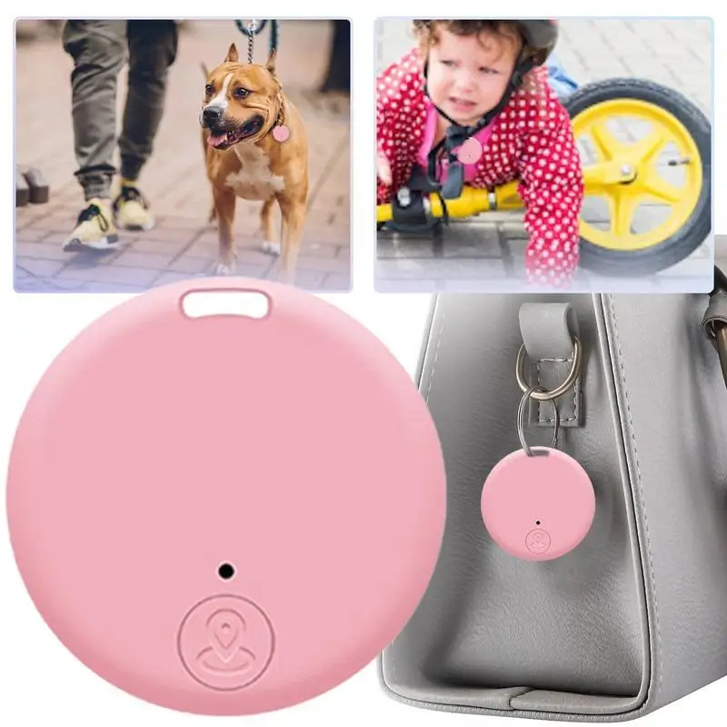 Mini Gps Mobiele Bluetooth 5.0 Tracker Anti-Verloren Apparaat Ronde Anti-Verloren Apparaat Huisdier Kindertas Portemonnee Tracking Smart Finder Locator