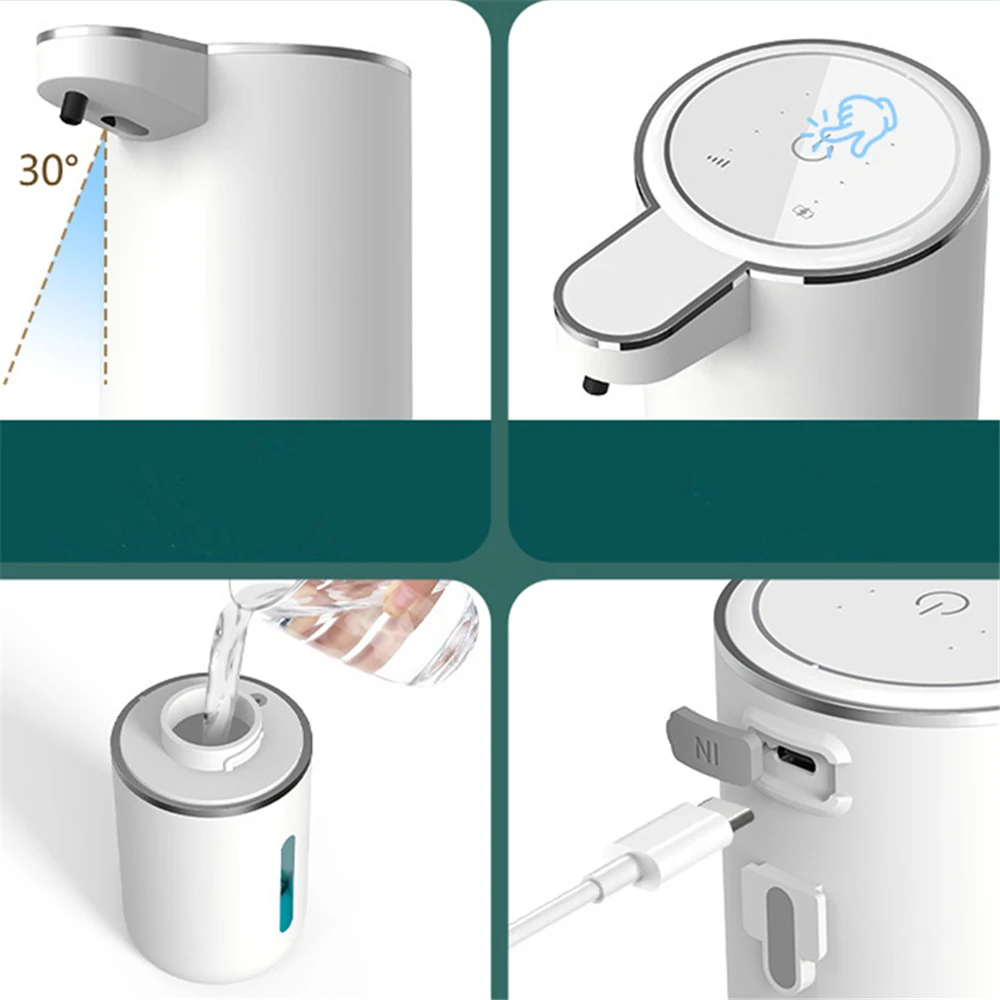 USB Charging Liquid Soap Dispenser Foam Machine Intelligent Sensing Foam Soap Dispenser Touchless Hand Sanitizer soap dispenser,soap pump,soap dispenser head