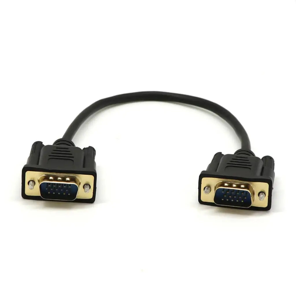 VGA HD15 Male To Male Cable Monitor M/F Extension Adapter Cord 0.3 m VGA Extension Cable vga cable adapter vga cable