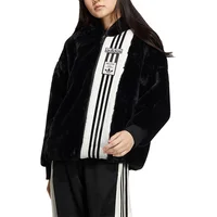 Veste de sport pour femme Adidas Originals Authentic Imitation Fur Side Zip IC8130 5
