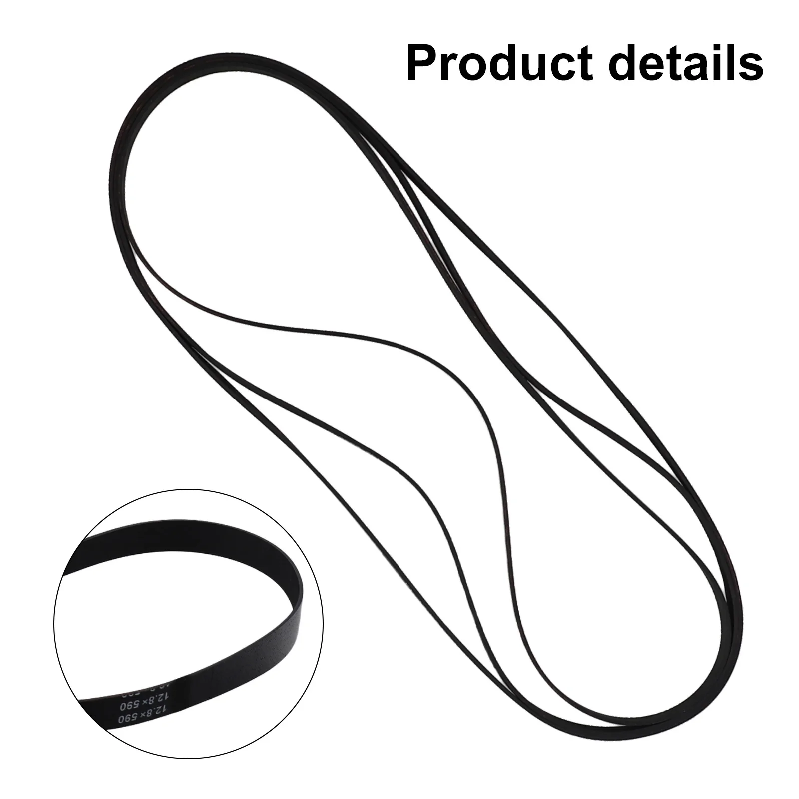 3 Pcs Sweeping Robot Belts For VAX Dual Power Pet Advance ECR2V1P FL12.8x455 Type 23 Vacuum Cleaner Household Cleaning
