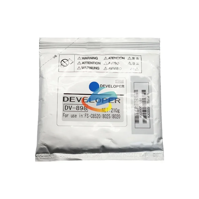 1PCS DV898 Developer Powder Compatible for Kyocera FS-8520 8525 TA205 255 2550ci 2551ci High Quality Developer CMYK 210g/bag