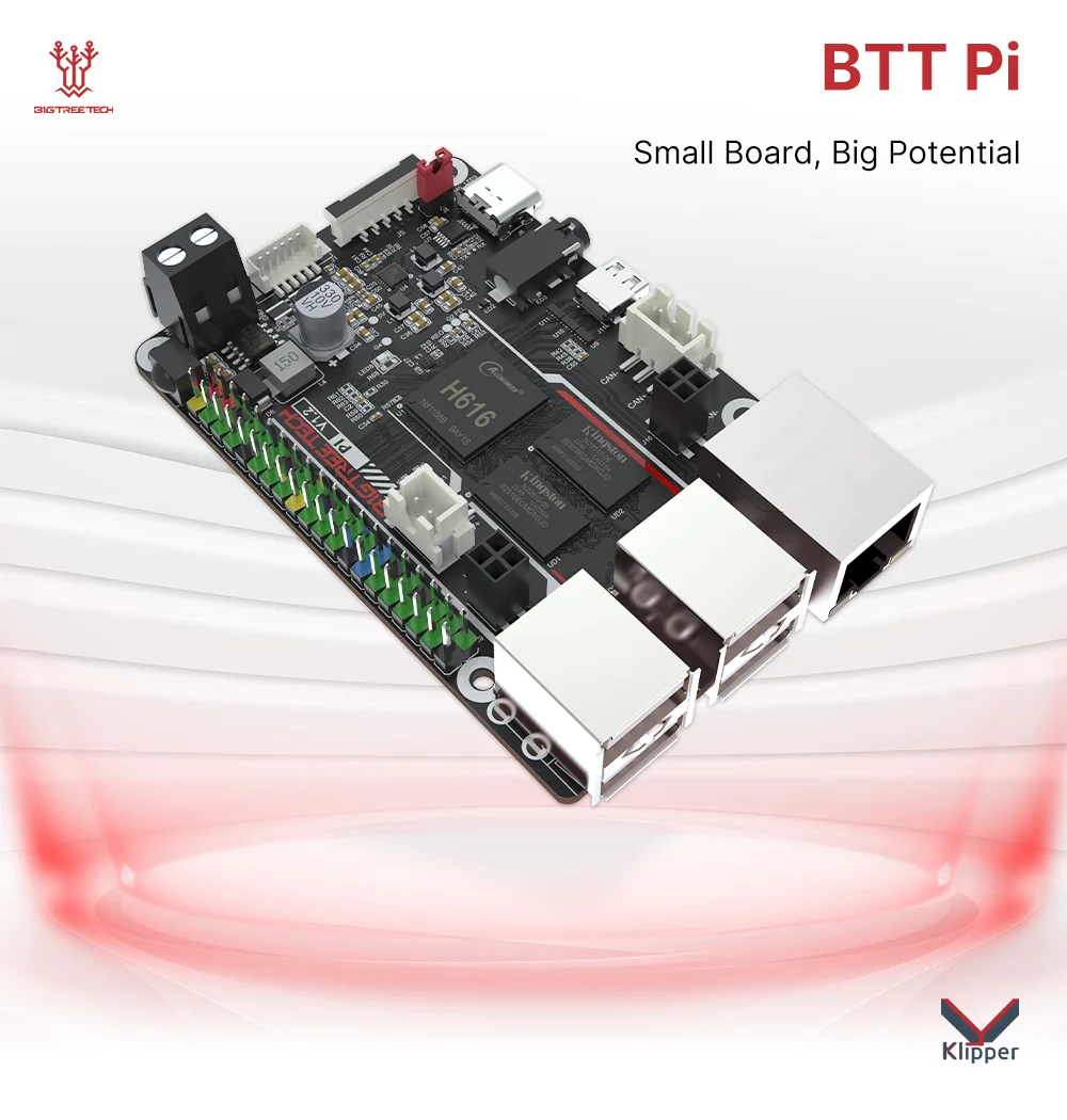 BIGTREETECH BTT PI V1.2 쿼드 코어 프로세서 2.4G 와이파이  40 핀 GPIO VS 라즈베리 PI  Klipper I3 CoreXY 3D 프린터 DIY 사용자용