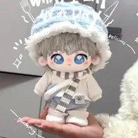 Ensemble de vêtements de poupée en coton Kawaii, mignon, adapté au jouet en peluche en coton de 10cm/20cm, ensemble de vêtements de remplacement 1
