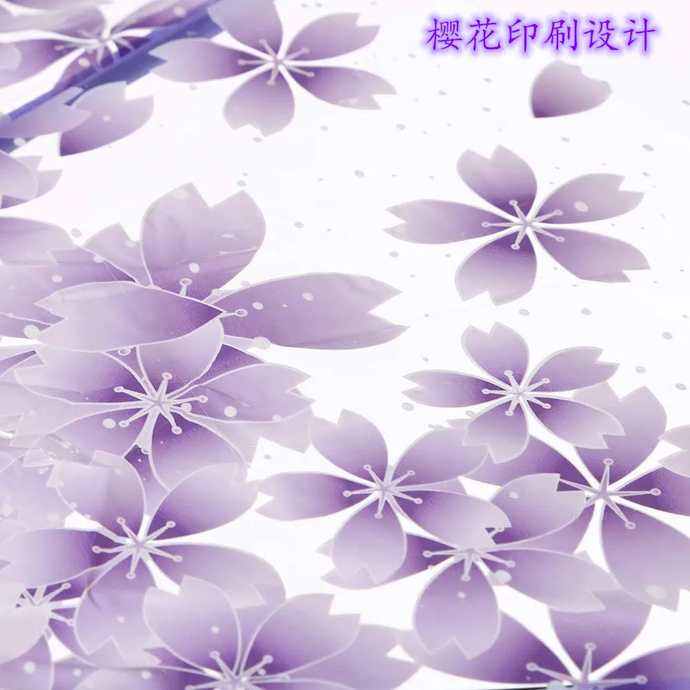 Description Picture 2 of itemNew Folding Umbrella Transparent Sakura Anti-literature Folding Umbrella Wind And Water Resistant Umbrella