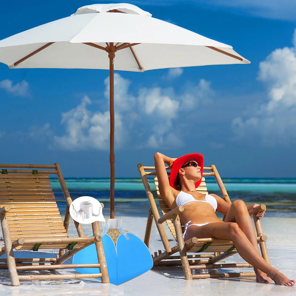 1pcs Beach Umbrella Sandbag Base Outdoor Sun Umbrella Courtyard Sun Umbrella Base Fixed Sandbag Anti Collapse Sandbag 4