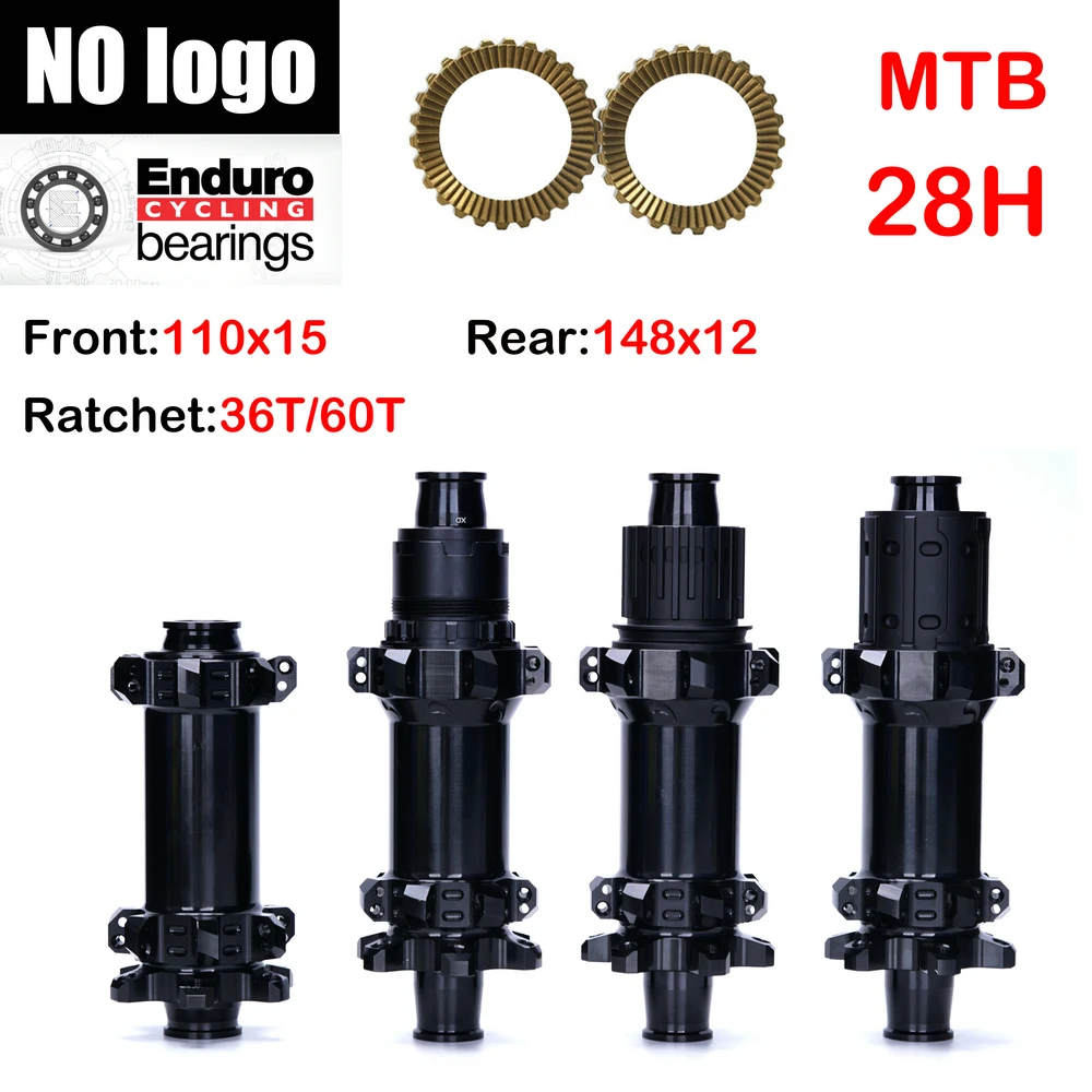 

NO logo MTB bicycle straight pull 6 nails 28H HG/XD/MS brand ratchet seat 110x15 148x12 36T/60T