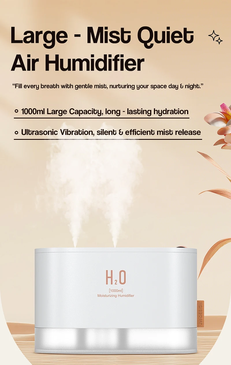 Description Picture 2 of itemAir Humidifier Rechargeable Ultrasonic Cool Mist Humidifier Enhanced Air Quality for Home Office Bedroom Baby Room