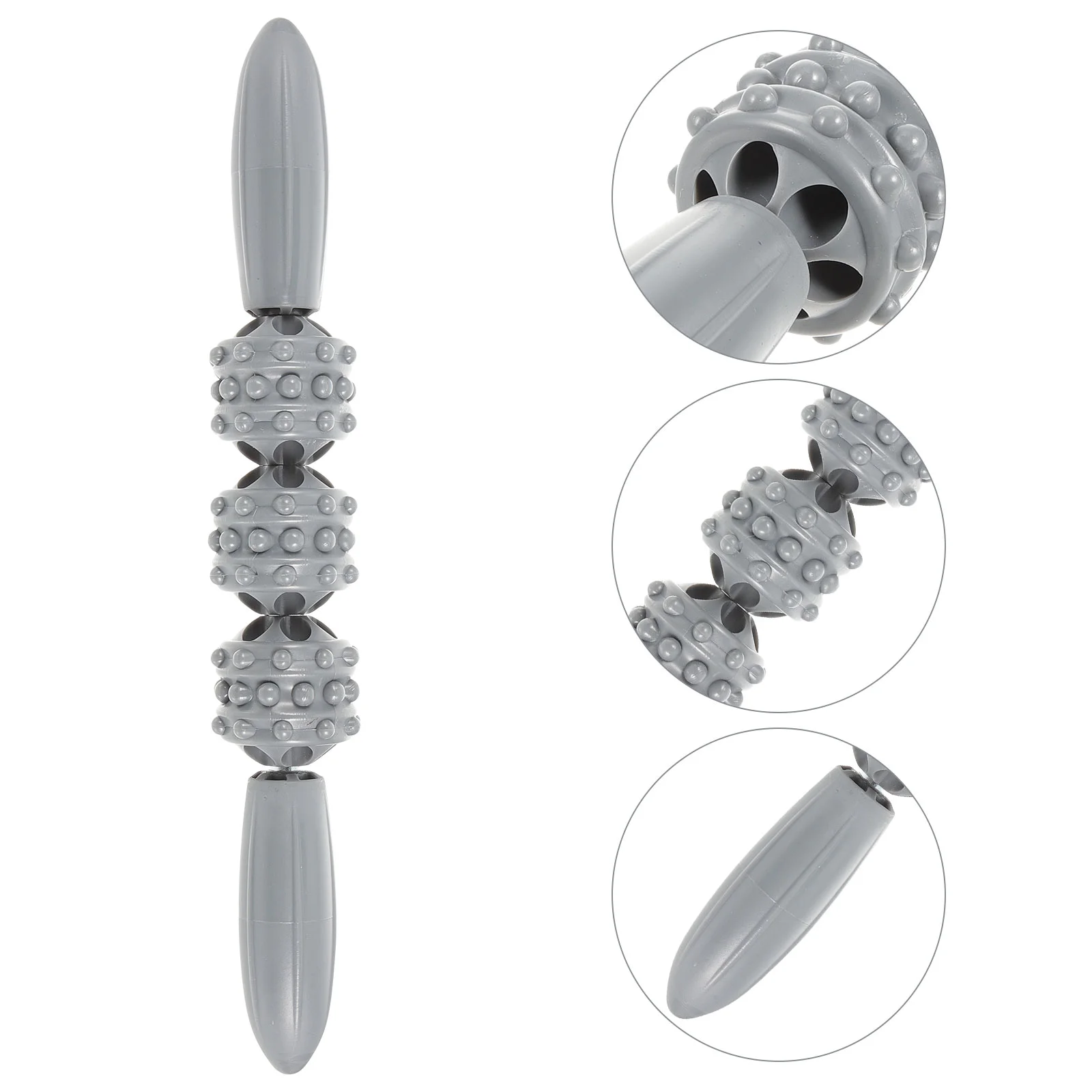 

Massage Relaxation Tool Neck Massager Plastic Stick Rose Sports Roller Deep Tissue Calf Manual