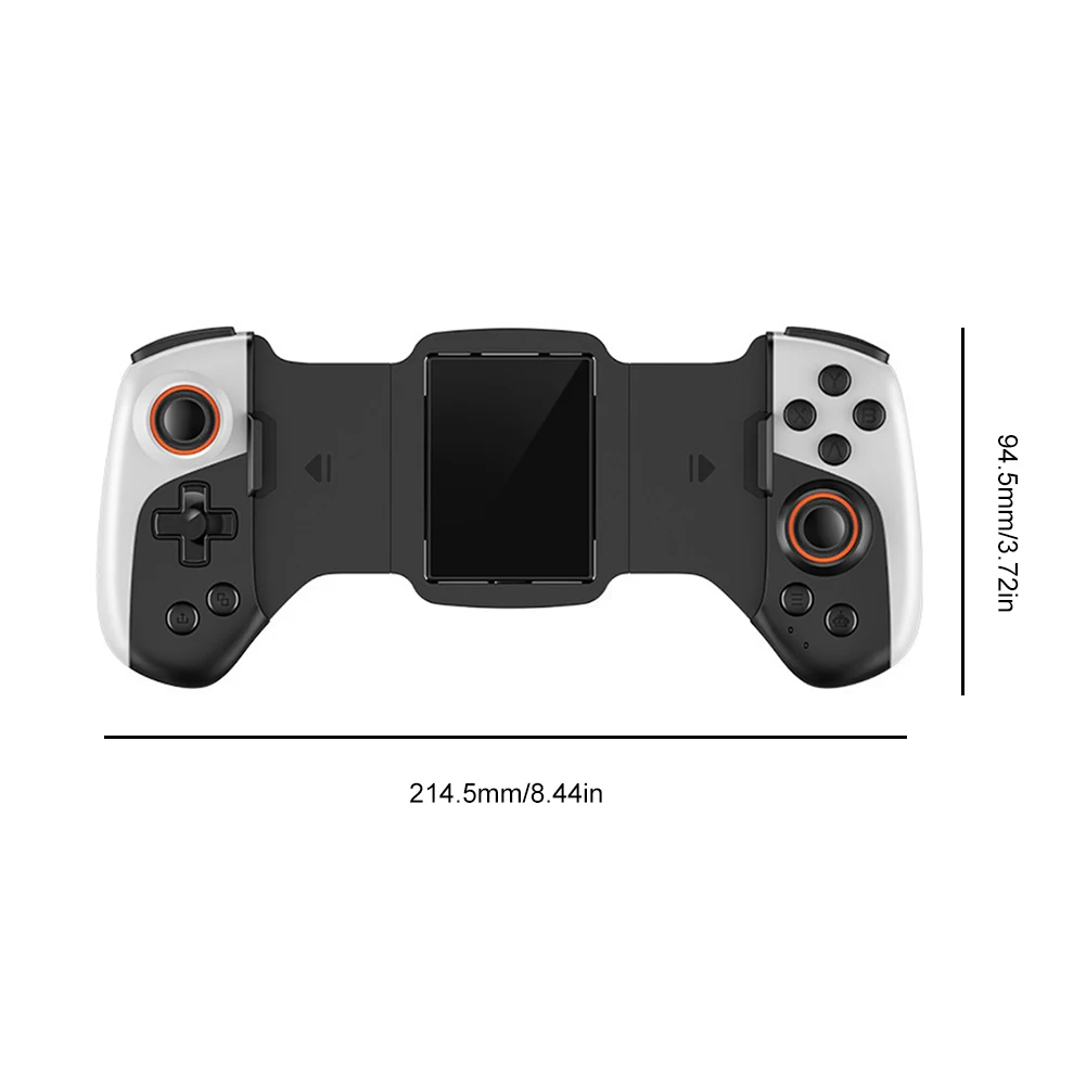 2 in 1 Telescopic Gamepad Dual Joystick Cooling Wireless Mobile Gaming Controller 300mAh for iPhone Android Phone Switch PC