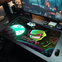 Comedy Anime I-Invader Z-Zim INS Tide Large Gaming Laptop Computer Desk Mat Mouse Pad Mouse Mat Notbook Mousepad Gamer 1