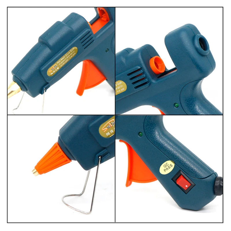 7mm 1.3mm Custom Fine Hole Min Glue Gun ,Replaceable Pure Copper Nozzle Using 7mm Glue Stick ,Nozzle Sold Separately  DIY TOOL 3
