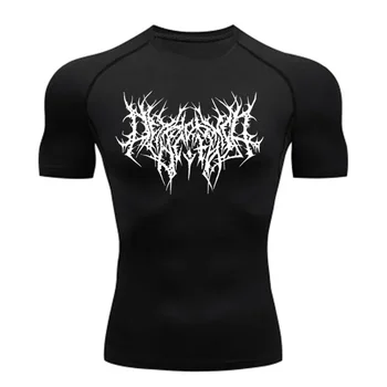 Men's T-shirt Men Running Sport T Shirt Men Compression Fitness Tops Tee Quick DryTight Training Gym Sport Running Shirts Jersey
