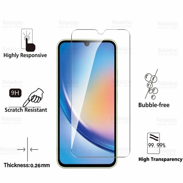 Film de protection d'écran en verre guatémaltèque pour Samsung Galaxy A34  5G, protecteur d'écran, housse, armure, A34, A 34, 34A, A346B, 2023, 1-4  pièces - AliExpress