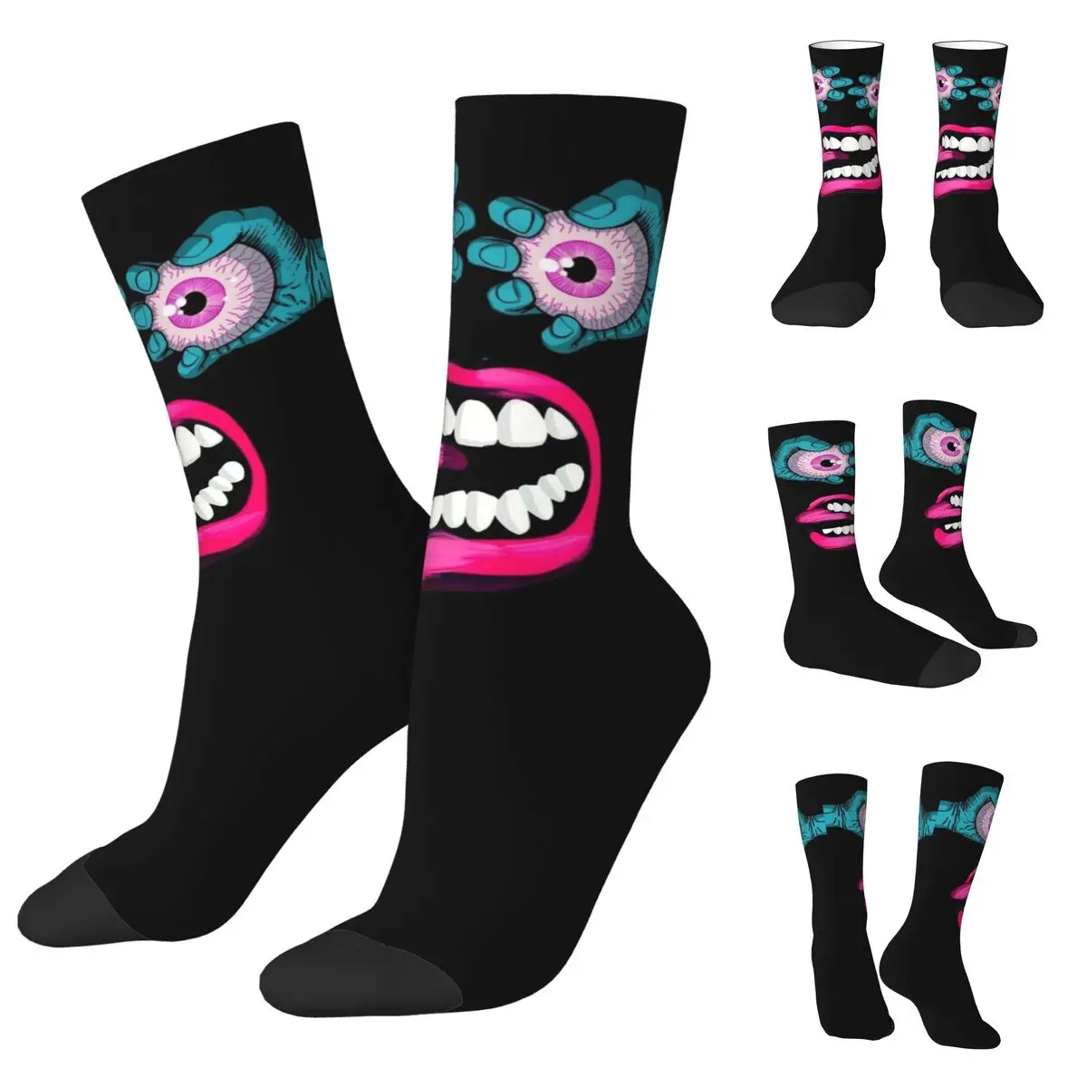 Monster Face Men Women Socks,Motion Beautiful printing Suitable for all seasons Dressing Gifts