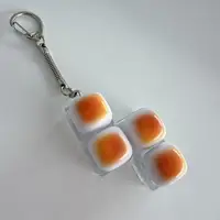 1/4/9Keys Bread Keyboard Keycaps Keychain Fidget Toys Stress Relief Clicker Sensory Toys Button Keycap Keyring for Adult Kids 5