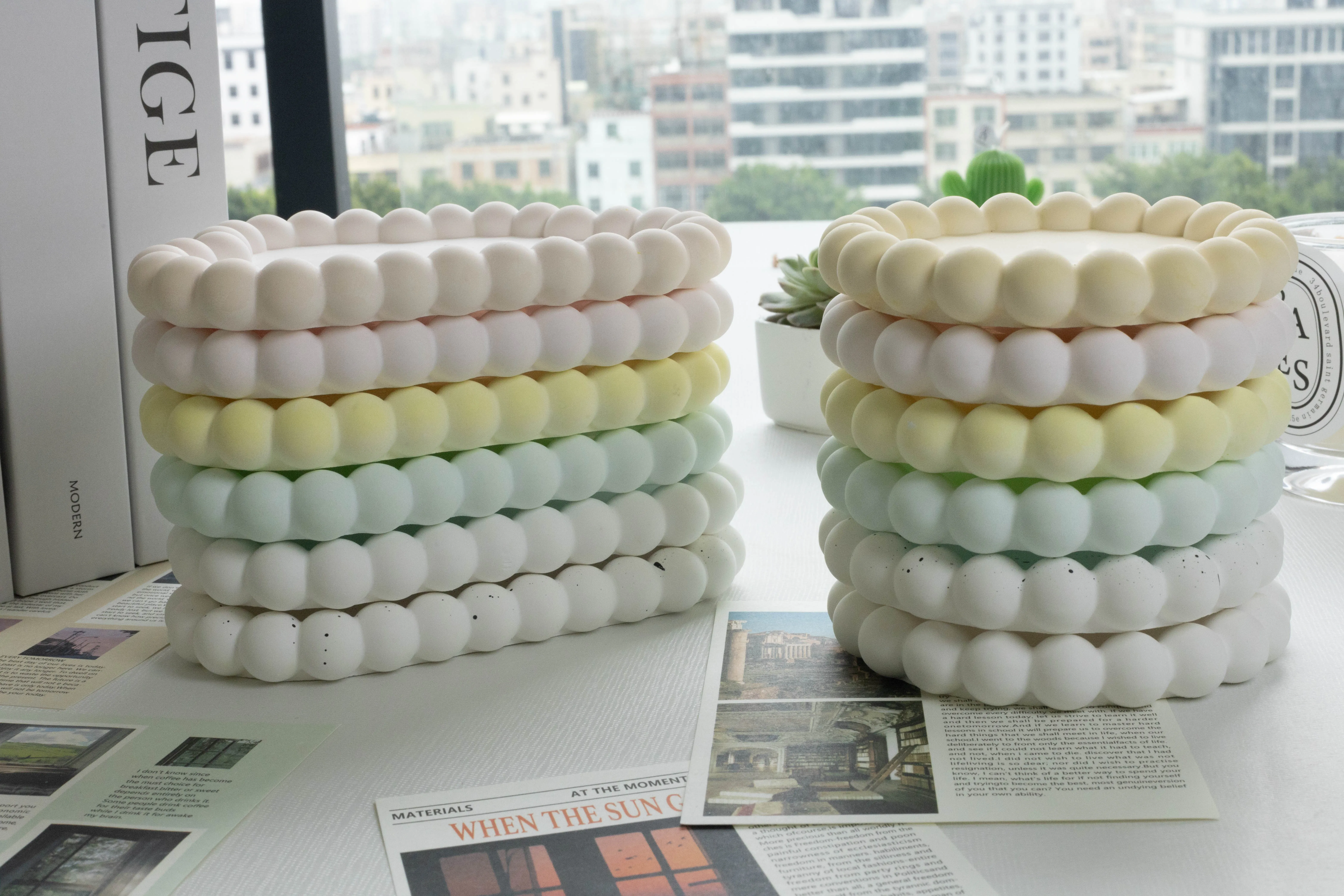 Plaster Tray Rings Storage Plate Photo Props Nail Jewelry Display Matte Decorative Pieces