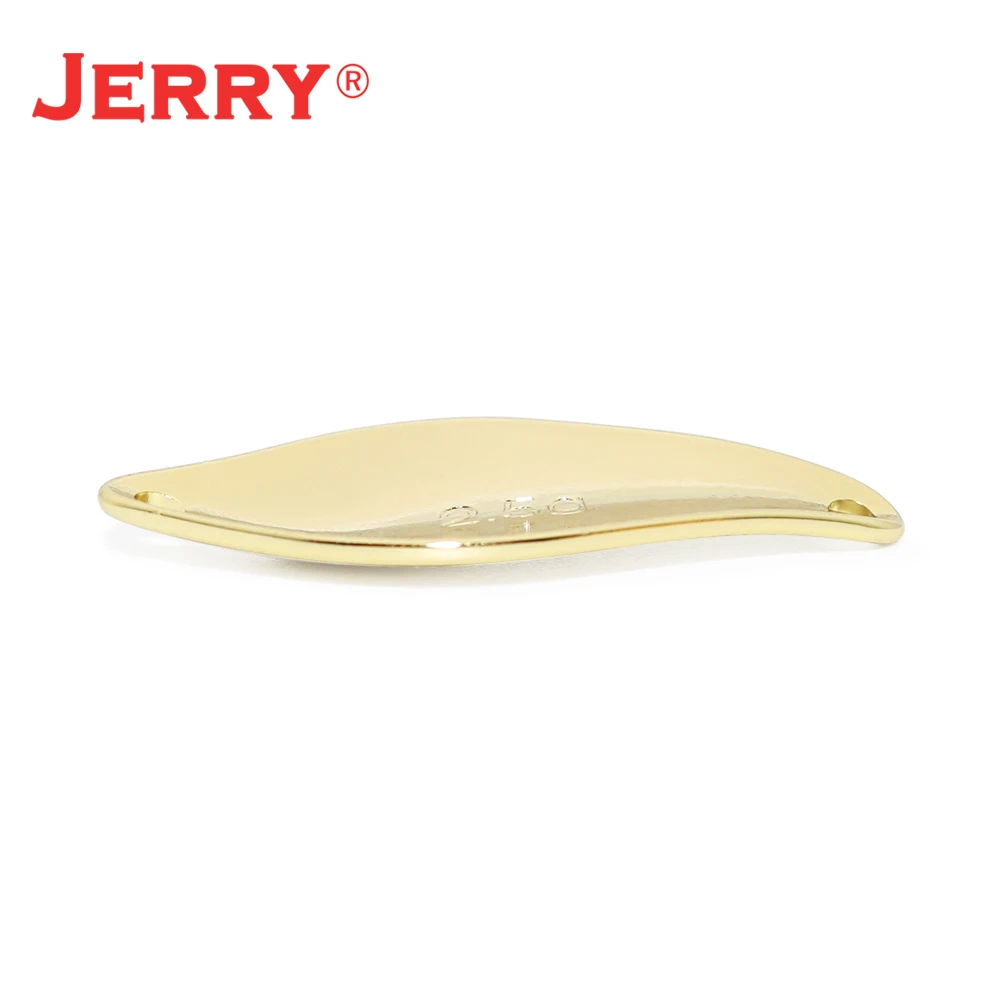 Jerry 50pcs Brass Fishing Spoons Unpainted Blank Area Trout Spoons Wobbling Blinkers  Pesca Spinner Bait