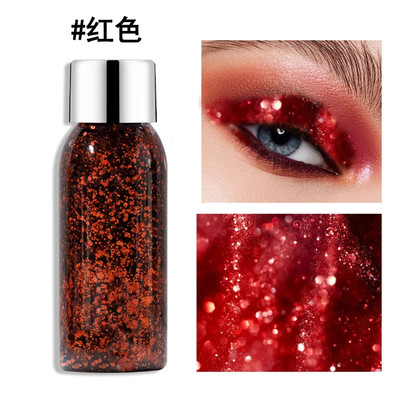 56g Eyeshadow Glitter Face Glitter Gel Makeup Mermaid Party Stage Eye Nail Hair Body Art Flash Sequins Decoration