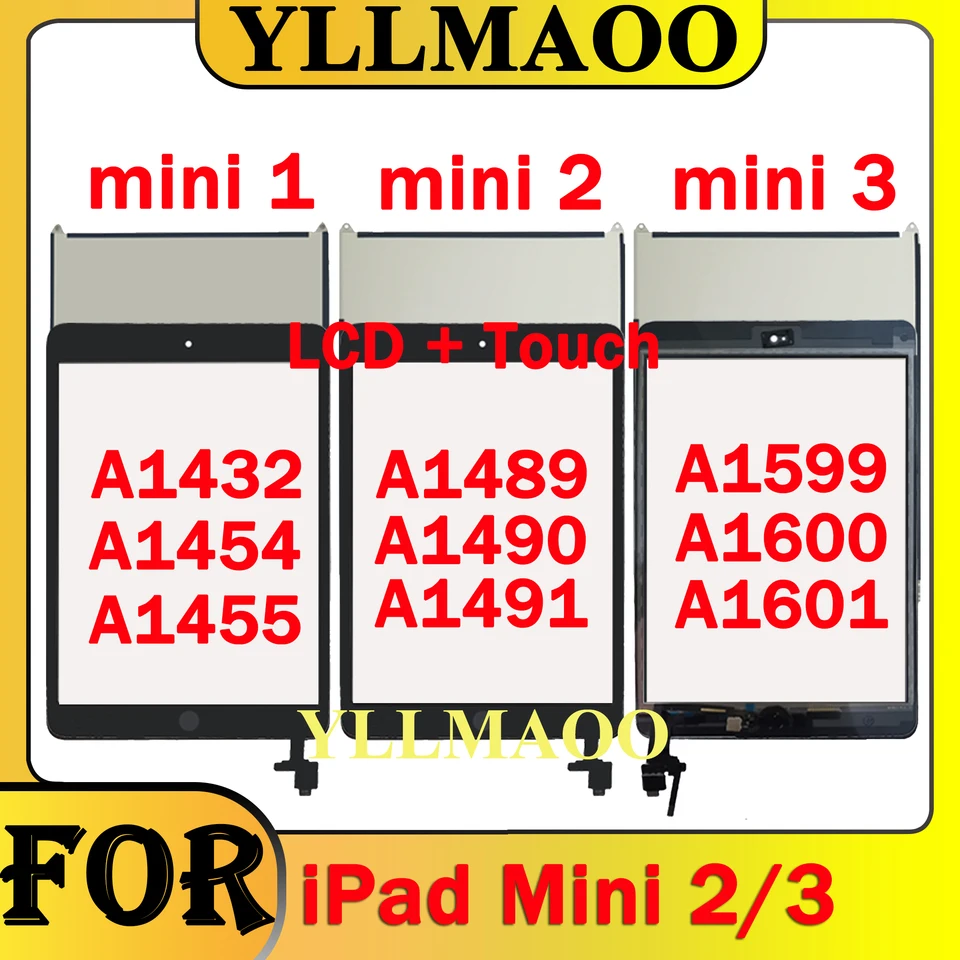 LCD DISPLAY SCHERMO Screen IPad Mini 3 A1599 A1600 WiFi Cellular - Foto 3