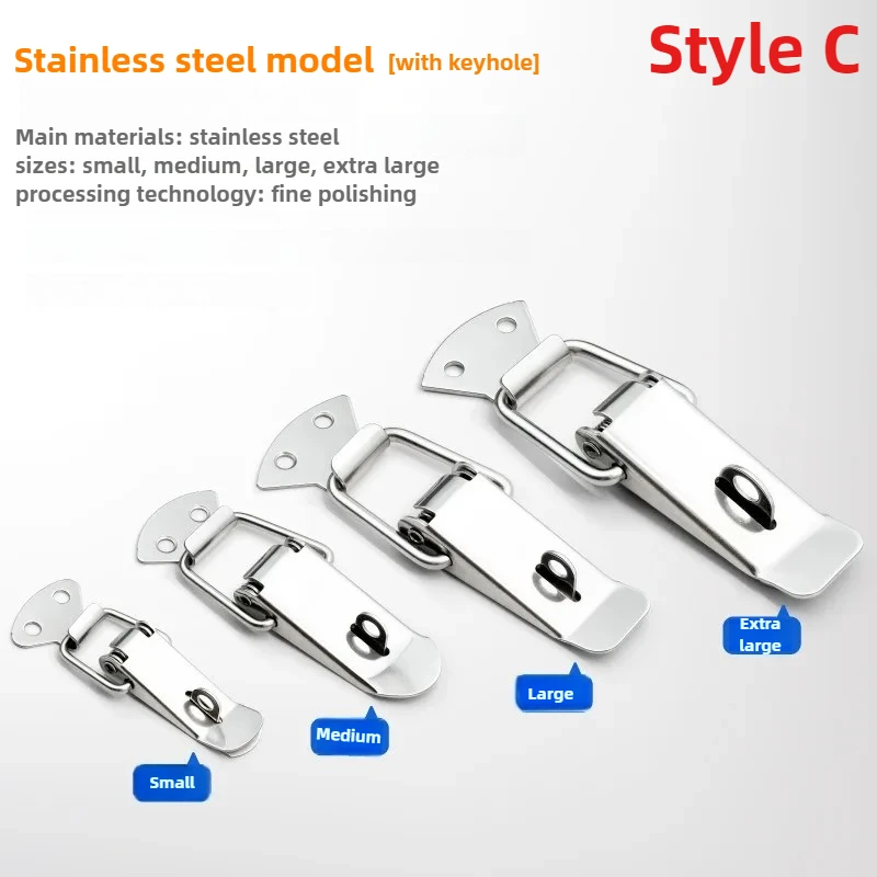 2 PCS Toggle Latches Spring Loaded Clamp Clip Case Box Latch Catch Toggle Tension Lock Lever Clasp Closures Crate Lock Snap