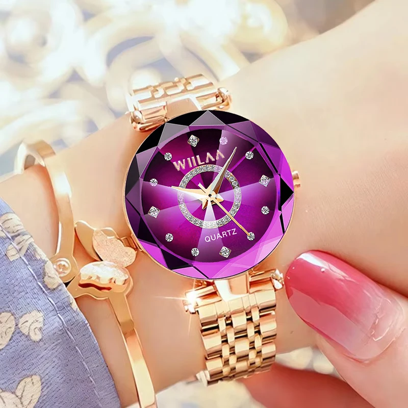 Women Bracelet Watches Stainless Steel Band Elegant Diamond Dial Ladies Wrist Watch For Crystal Exquisite Top Brand Luxury 2025 4