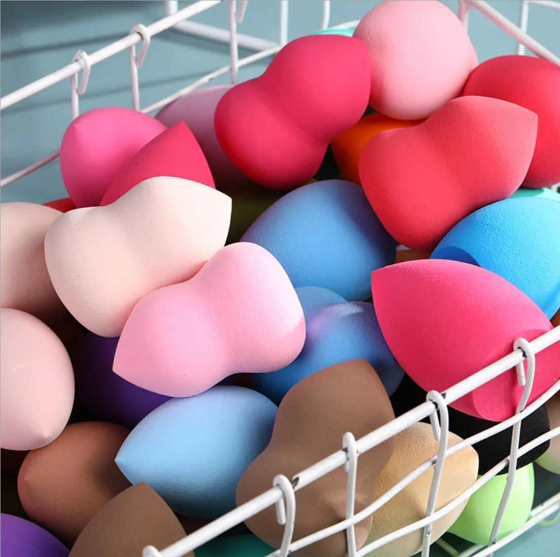 

50Pcs Cosmetic Puff Powder Smooth Women's Makeup Foundation Sponge puff Make Up Tools & Accessories Water Drop Blending Shape