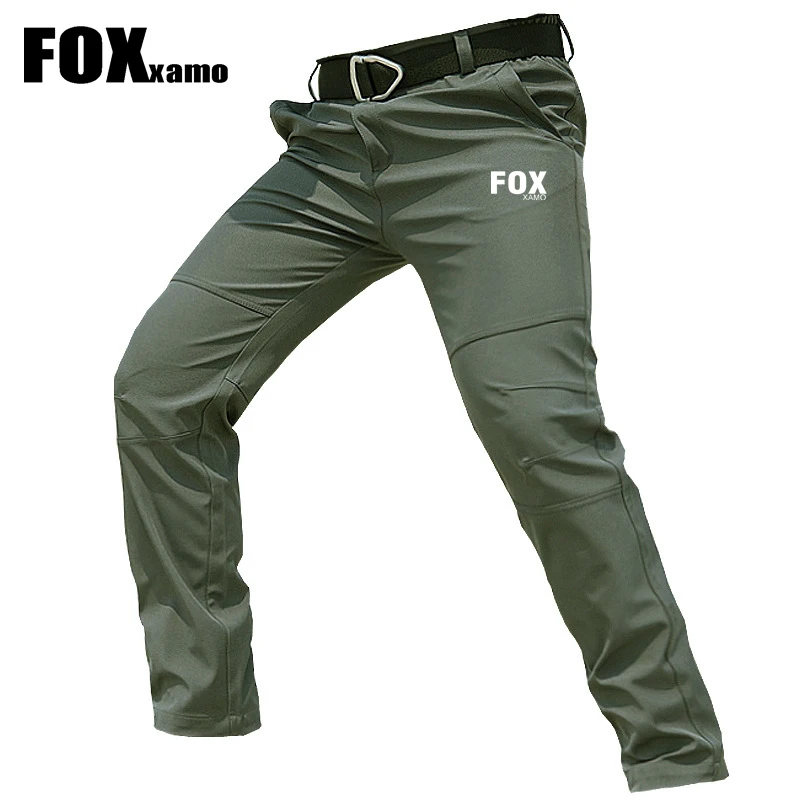 2023 Men's Cycling Pants Waterproof MTB Bike Bicycle Pants Windproof Sports Hiking Camping Trousers FOXxamo Cycling Shorts Grey