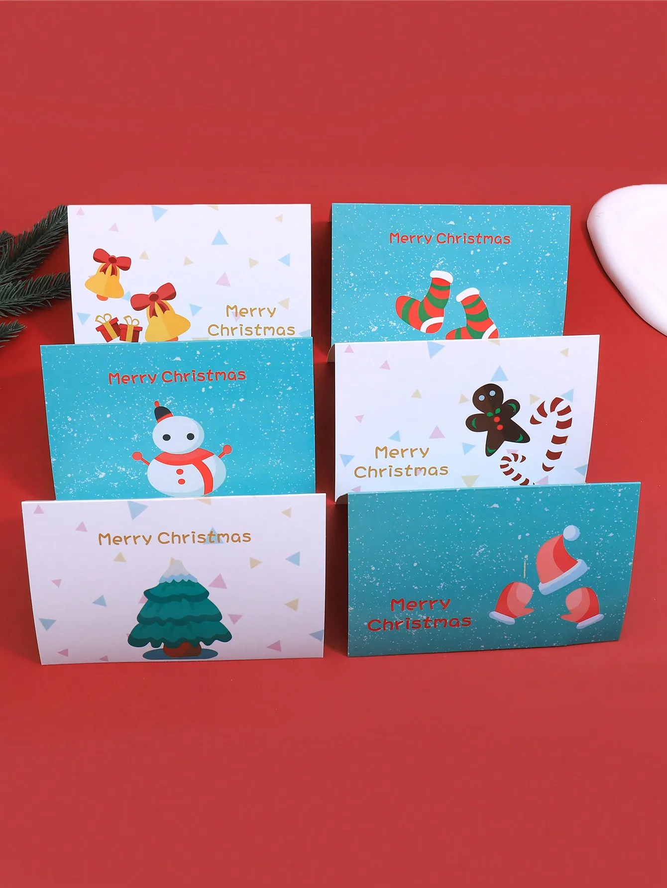 Description Picture 2 of item6pcs/set Christmas greeting card envelope set, for blessings and holiday invitations to teachers, friends, and classmates