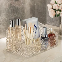 Light Luxury Water Corrugated Trapezoidal Open Desktop Storage Box Cosmetics Storage Box Multi-grid Makeup Organizer Box 1