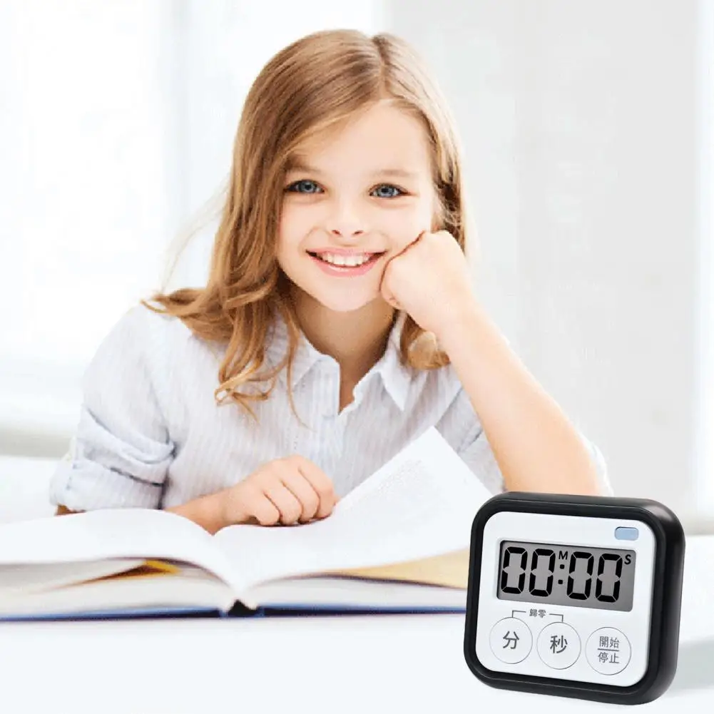 Exercise Timer Learning Timer Magnetic Suction Timer with Large Screen Multi-mode Support for Study Kitchen Classroom 2 Pack
