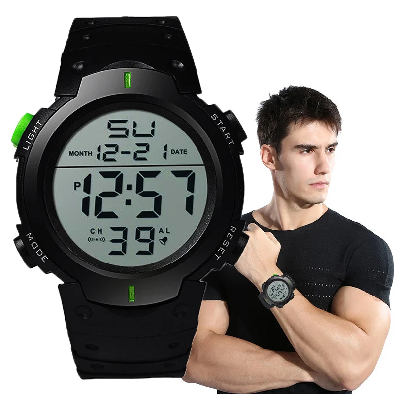 Men Sport LED Watches Top Brand Men Digital Clock MultiFunctional