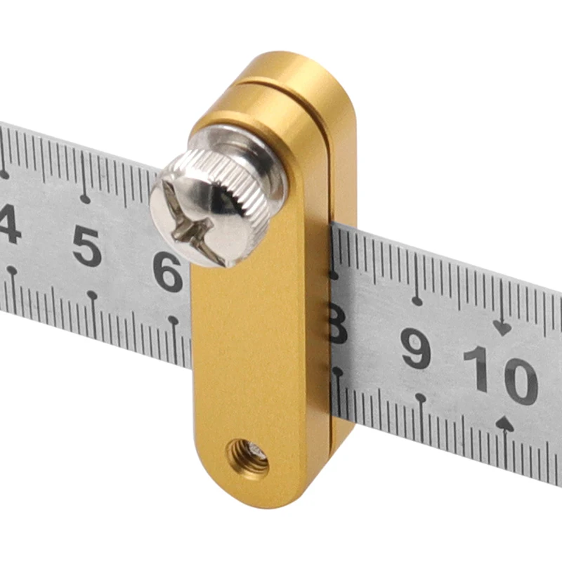 Steel Ruler Positioning Block Angle Scriber Line Marking Gauge For Ruler Locator Carpentry Scriber Measuring Woodworking Tools